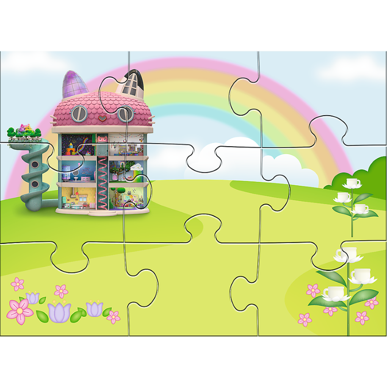 Trefl, Koci Domek Gabi, puzzle magnetyczne