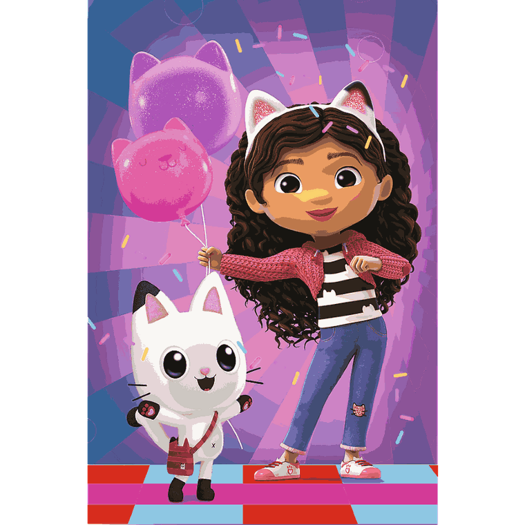 Trefl, Koci Domek Gabi, Z Gabi zawsze jest wesoło, puzzle, mini, 54 elementy