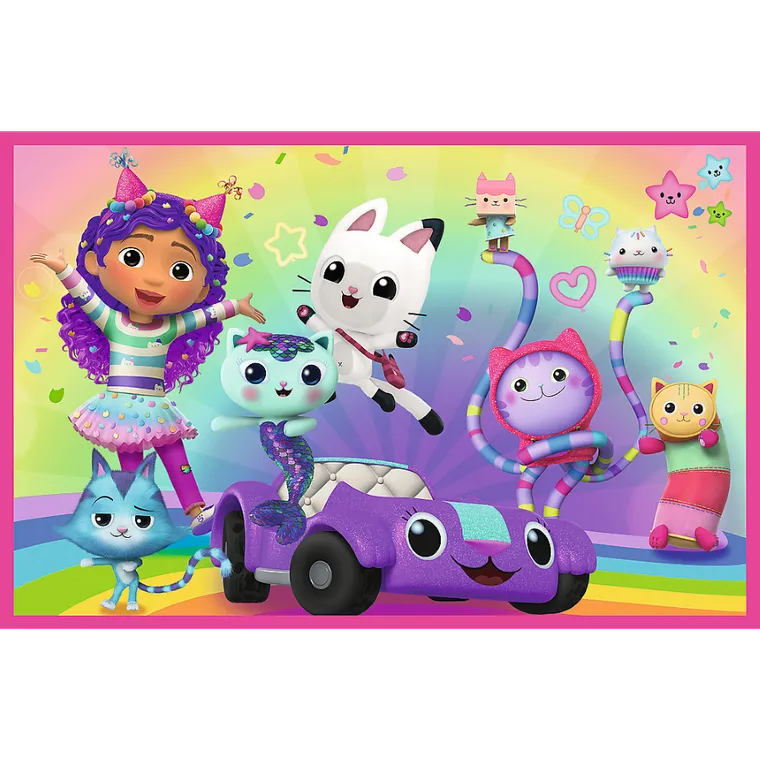 Trefl, Koci Domek Gabi, Zabawy z Gabby, puzzle, 2-24 elementów