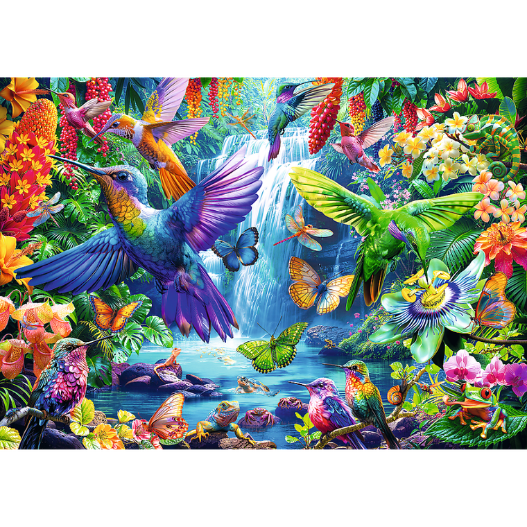Trefl, Kolibry w tropikach, puzzle, 1000 elementów