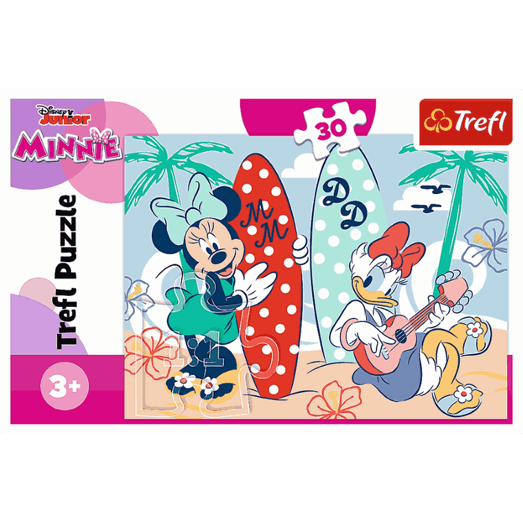 Trefl, Kolorowa Minnie, puzzle, 30 elementów
