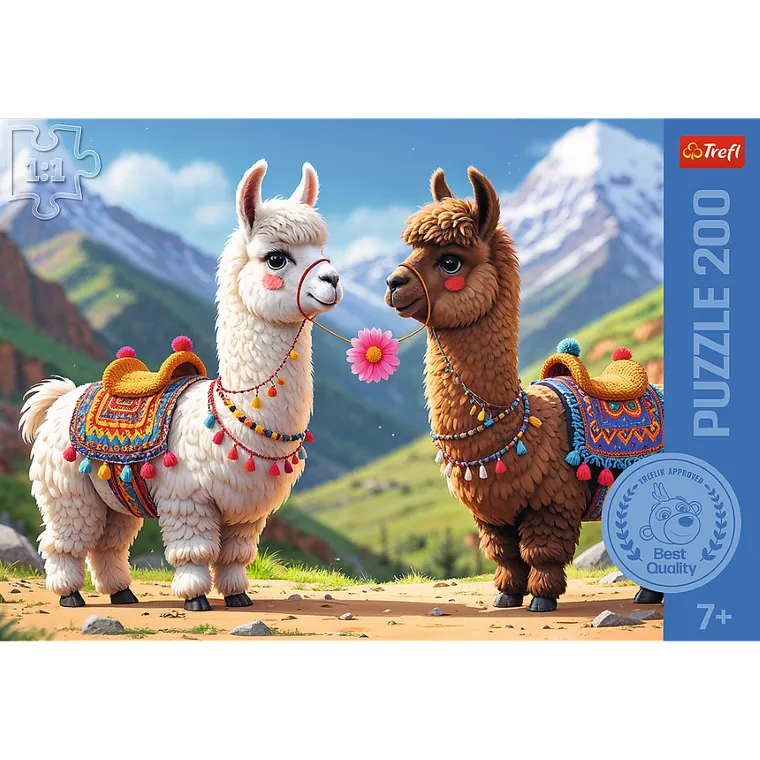 Trefl, Kolorowe lamy, puzzle, 200 elementów