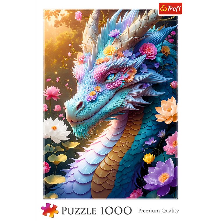 Trefl, Kolorowy smok, puzzle, 1000 elementów
