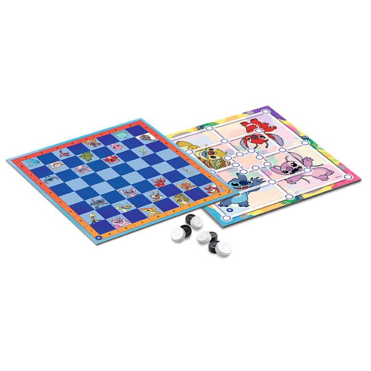 Trefl, Lilo i Stitch, Warcaby i Młynek, gry familijne