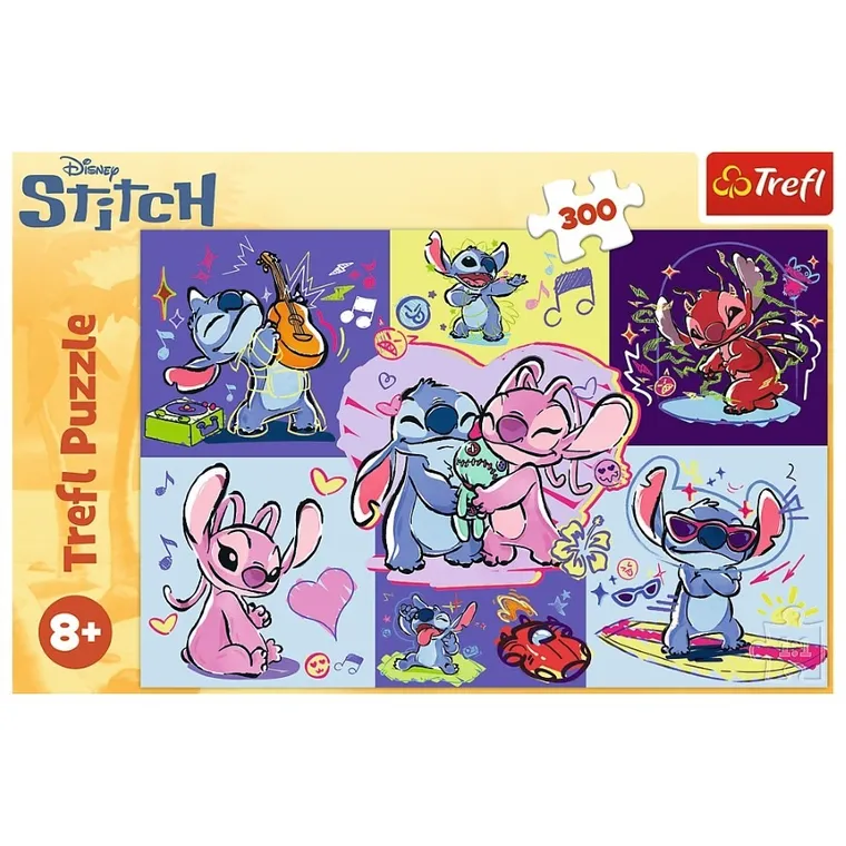 Trefl, Lilo i Stitch, Zakręcony Stitch, puzzle, 300 elementów