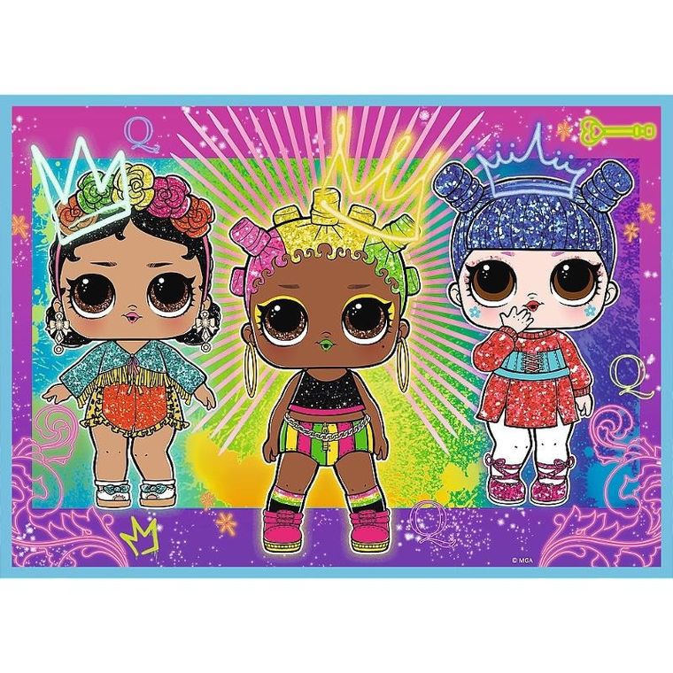 Trefl, L.O.L. Surprise, Poznaj laleczki, układanki 4w1