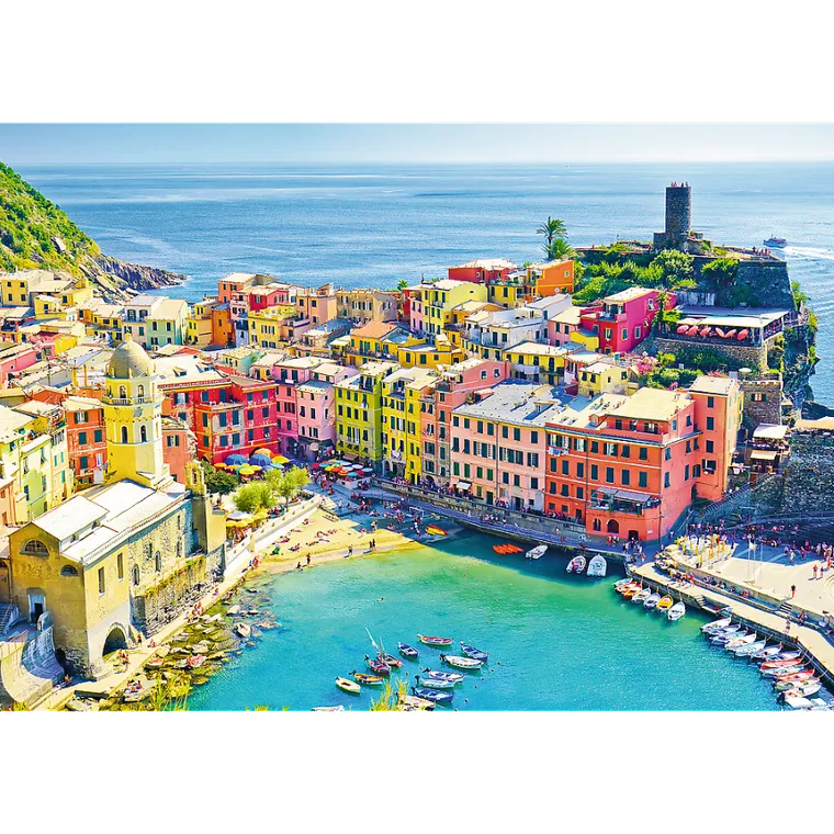 Trefl, Malownicze miasteczko Vernazza, Liguria, Włochy, puzzle, 1000 elementów