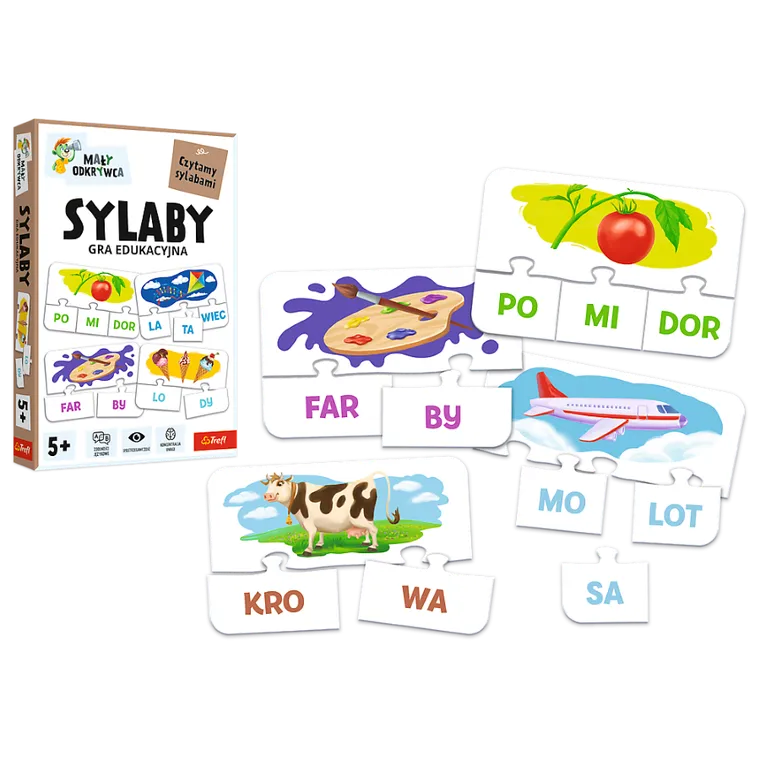 Trefl, Mały Odkrywca, Rodzina Treflików, Sylaby, gra edukacyjna