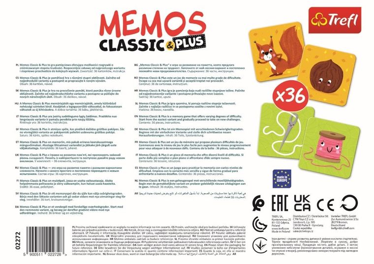 Trefl, Memos Classic & Plus, gra familijna