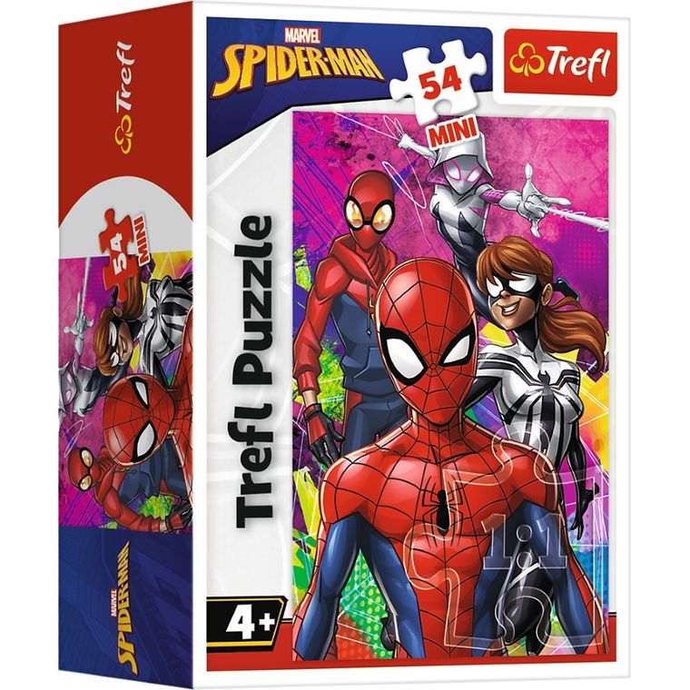 Trefl, Mini, Spider-Man, Zwinność i odwaga, puzzle, 54 elementy