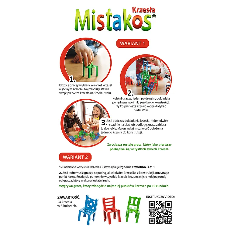 Trefl, Mistakos, Krzesła - Walka o stołki, familijna gra zręcznościowa