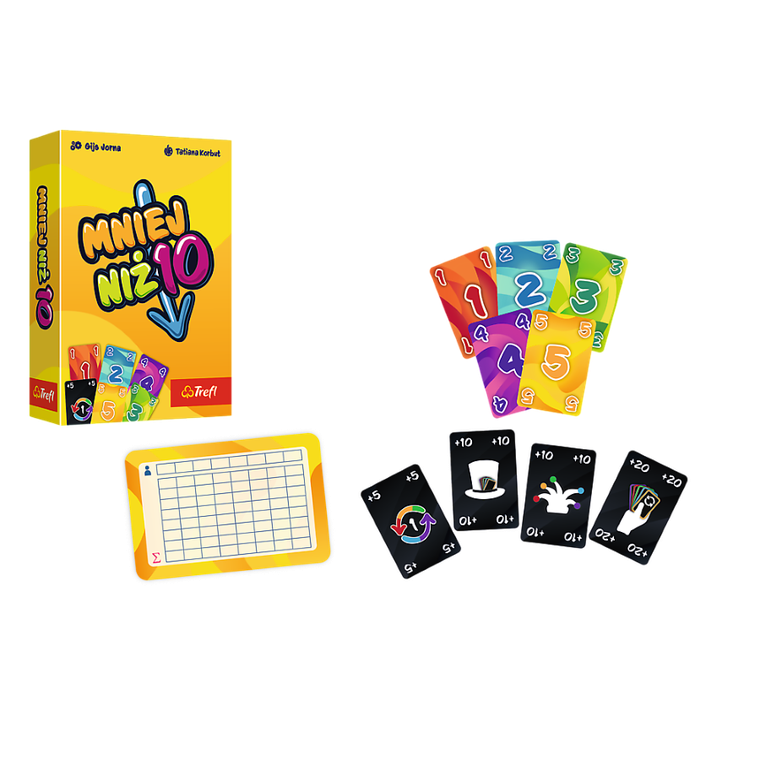 Trefl, Mniej niż 10, gra karciana