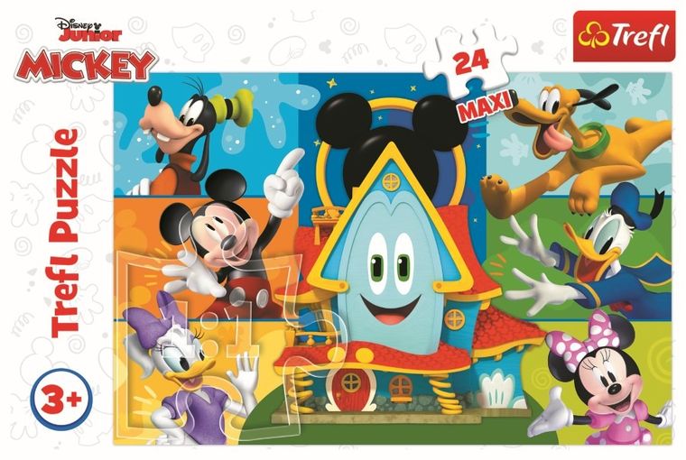 Trefl, Myszka Miki i przyjaciele, puzzle, 24 elementy