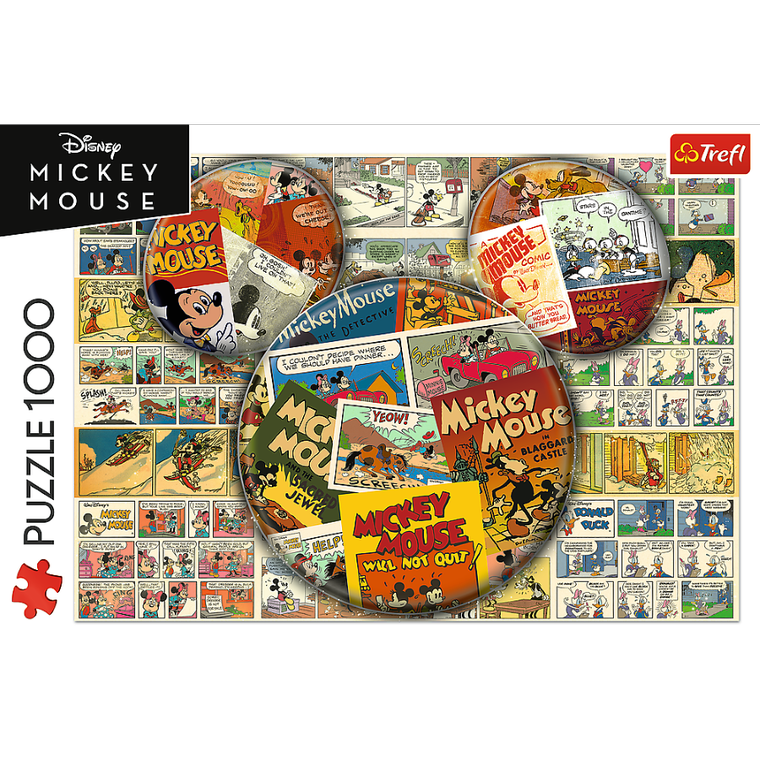 Trefl, Myszka Miki, Komiksowa Myszka Miki, puzzle, 1000 elementów