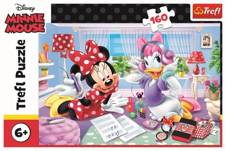 Trefl, Myszka Minnie, Dzień z przyjaciółką, puzzle, 160 elementów