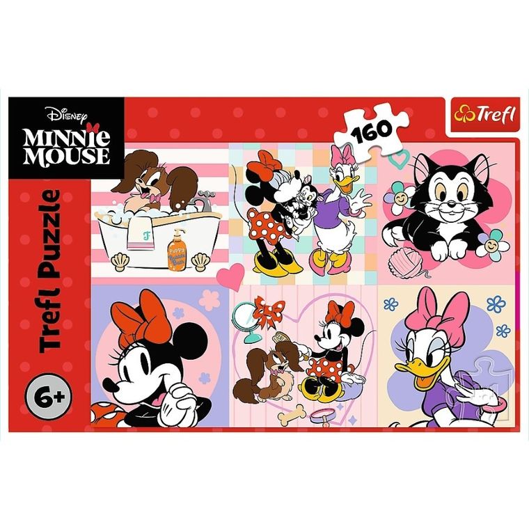 Trefl, Myszka Minnie, Kolorowy dzień Minnie, puzzle, 160 elementów