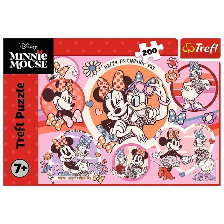 Trefl, Myszka Minnie, Zwyczaje Myszki Minnie, puzzle, 200 elementów