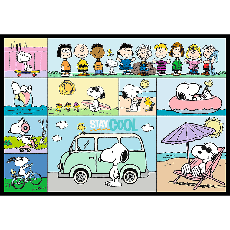 Trefl, Peanuts, Fistaszkowe przygody, puzzle, 4-250 elementów