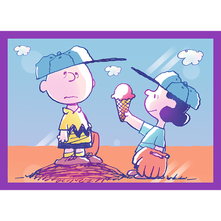 Trefl, Peanuts, Ze Snoopym jest wesoło, puzzle 4w1