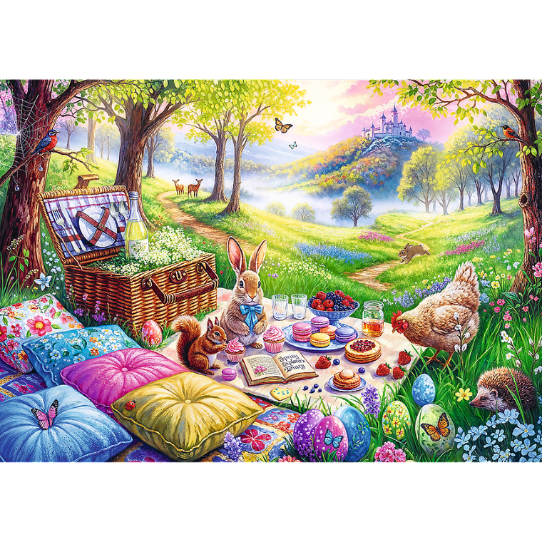 Trefl, Piknik na łące, puzzle, 1000 elementów