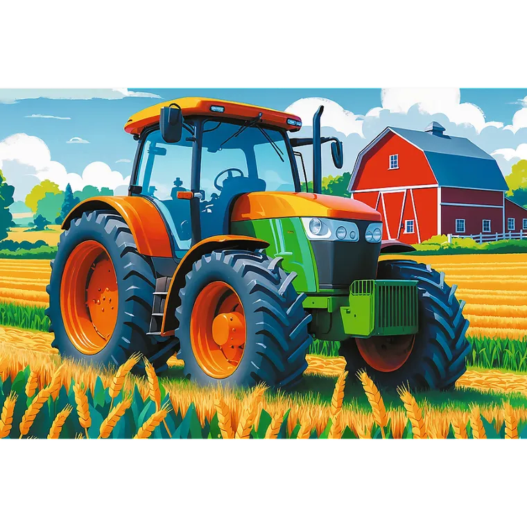 Trefl, Pojazd rolnika, puzzle, 60 elementów