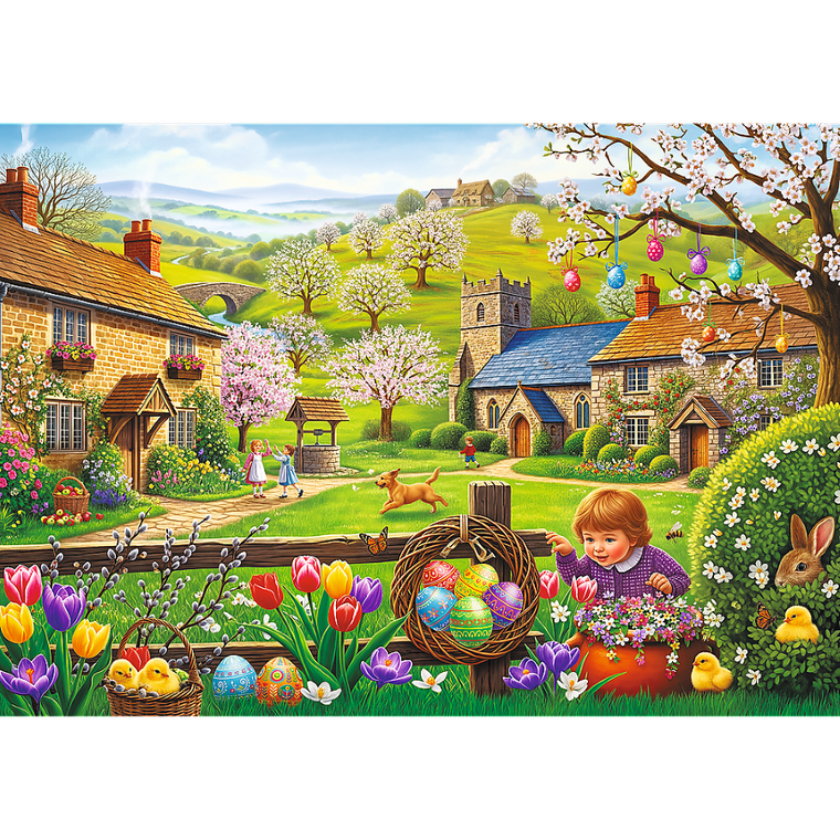 Trefl, Poszukiwanie wielkanocnych jajek, puzzle, 1000 elementów