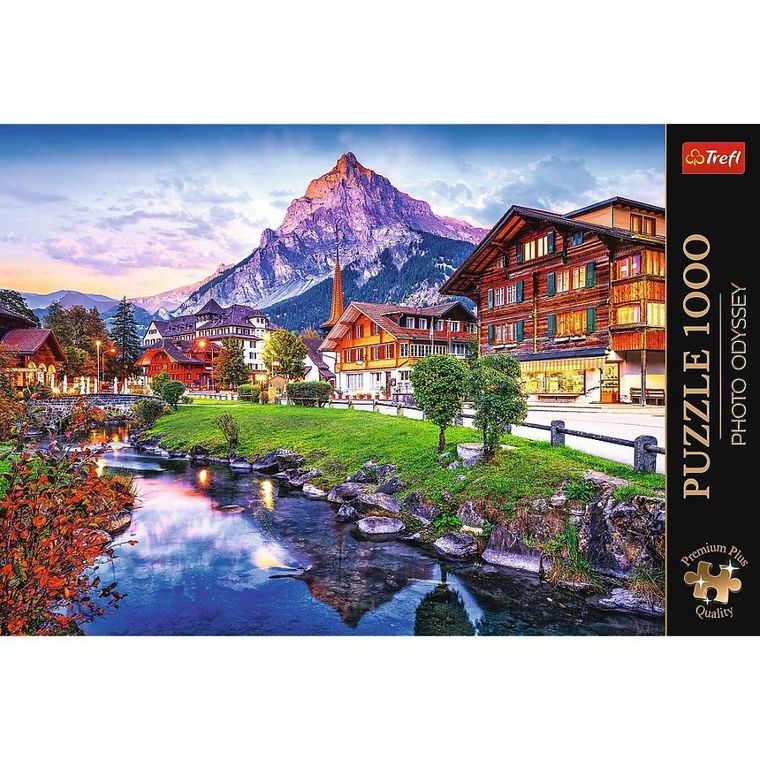 Trefl, Premium, Alpejskie Miasto, puzzle, 1000 elementów