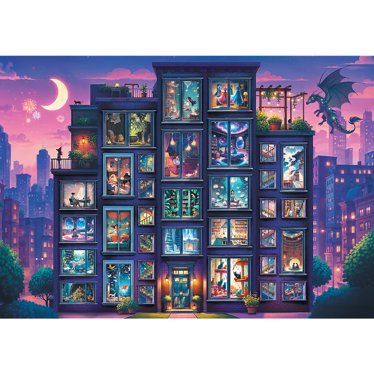 Trefl, Premium Plus, At Home Fantasy, Noc pełna opowieści, puzzle, 1000 elementów