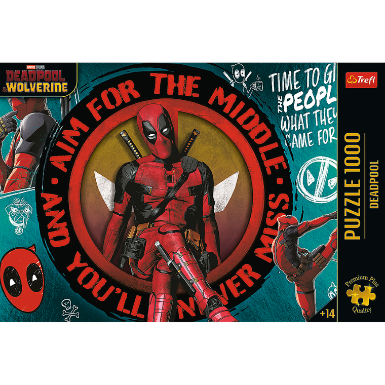 Trefl, Premium Plus, Deadpool & Wolverine, Deadpool, puzzle, 1000 elementów