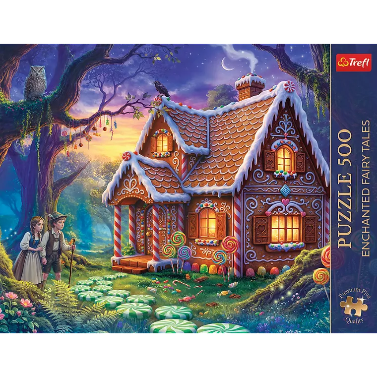 Trefl, Premium Plus, Enchanted Fairy Tales, Jaś i Małgosia, puzzle, 500 elementów