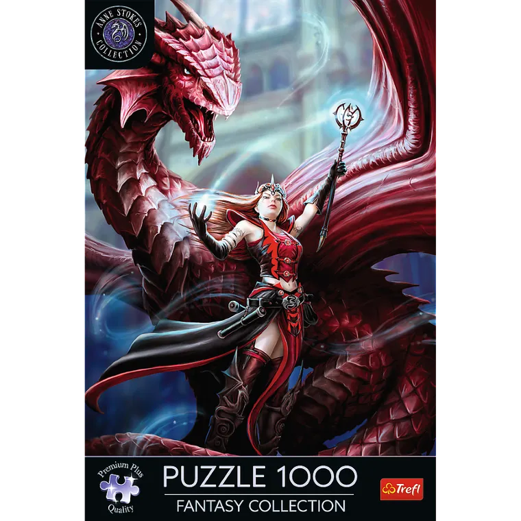 Trefl, Premium Plus, Fantasy Collection, Anne Stokes, Szkarłatny Mag, puzzle, 1000 elementów