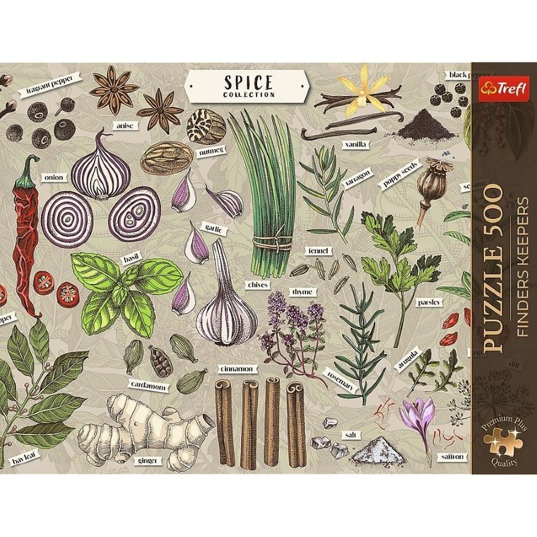 Trefl, Premium Plus, Finders Keepers, Przyprawy, puzzle, 500 elementów