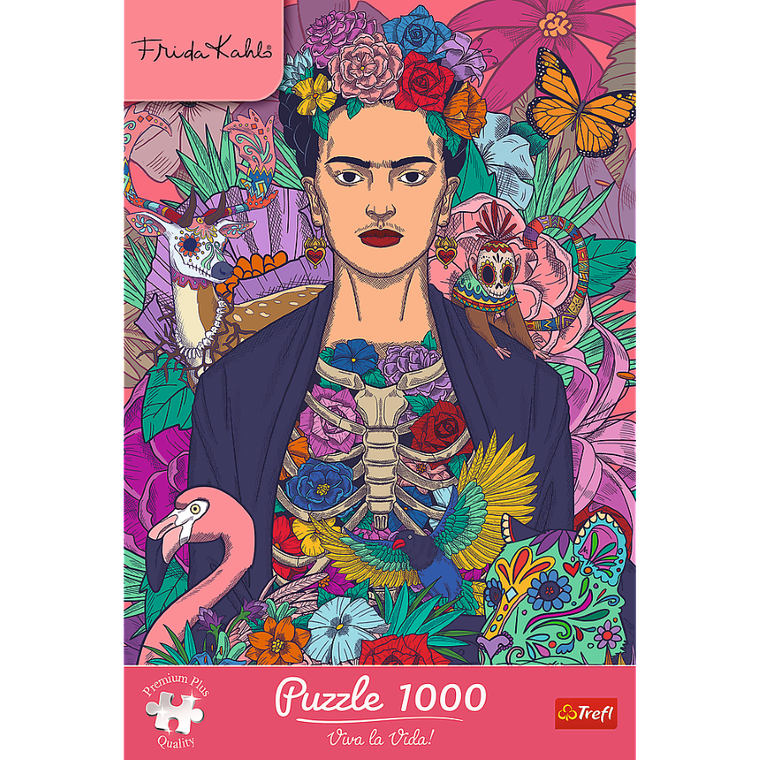 Trefl, Premium Plus, Frida Kahlo, Kwitnąca dusza, puzzle, 1000 elementów