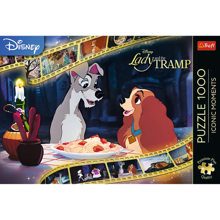 Trefl, Premium Plus, Iconic Moments, Zakochany Kundel, puzzle, 1000 elementów