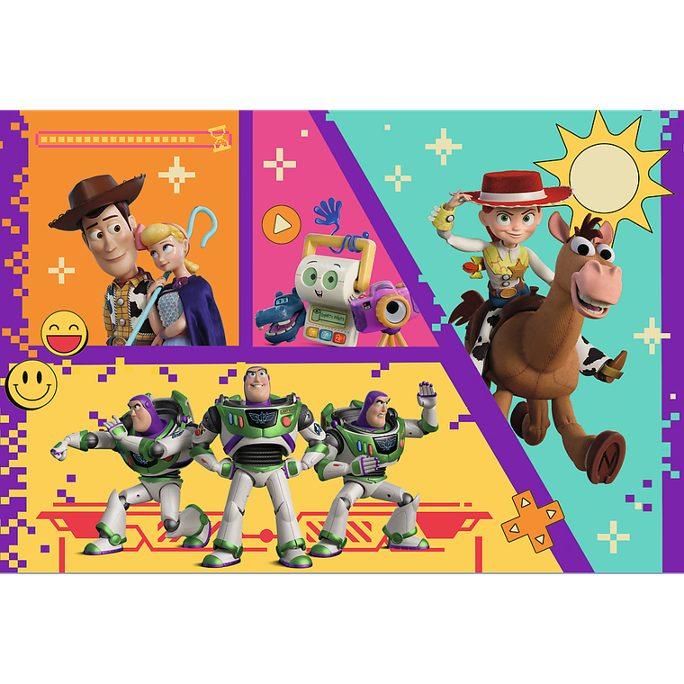 Trefl, Premium Plus Kids, Toy Story, Zabawki w akcji, puzzle, 100 elementów