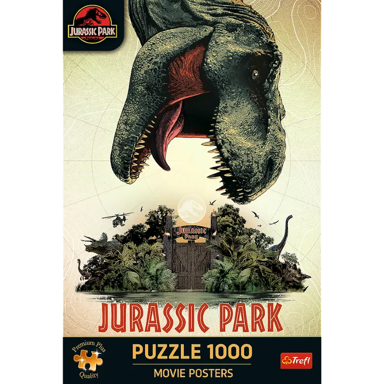 Trefl Premium Plus, Movie Posters, Jurassic Park, puzzle, 1000 elementów