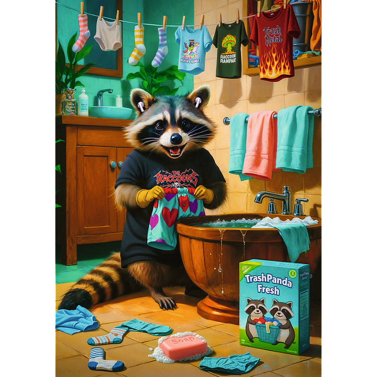 Trefl, Premium Plus, Pets & People Stuff, Dzień Prania Szopa, puzzle, 1000 elementów