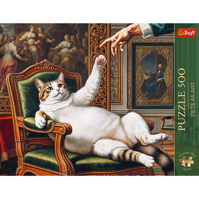 Trefl, Premium Plus, Pets as Art, Jego Puszysta Wysokość, puzzle, 500 elementów