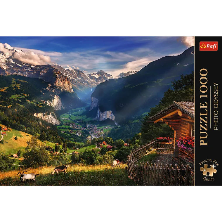 Trefl, Premium Plus, Photo Odyssey, Dolina Lauterbrunnen, Szwajcaria, puzzle, 1000 elementów