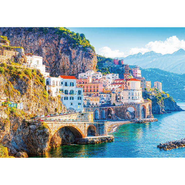 Trefl, Premium Plus, Photo Odyssey, Miasto Amalfi w regionie Kampania, Włochy, puzzle, 1000 elementów