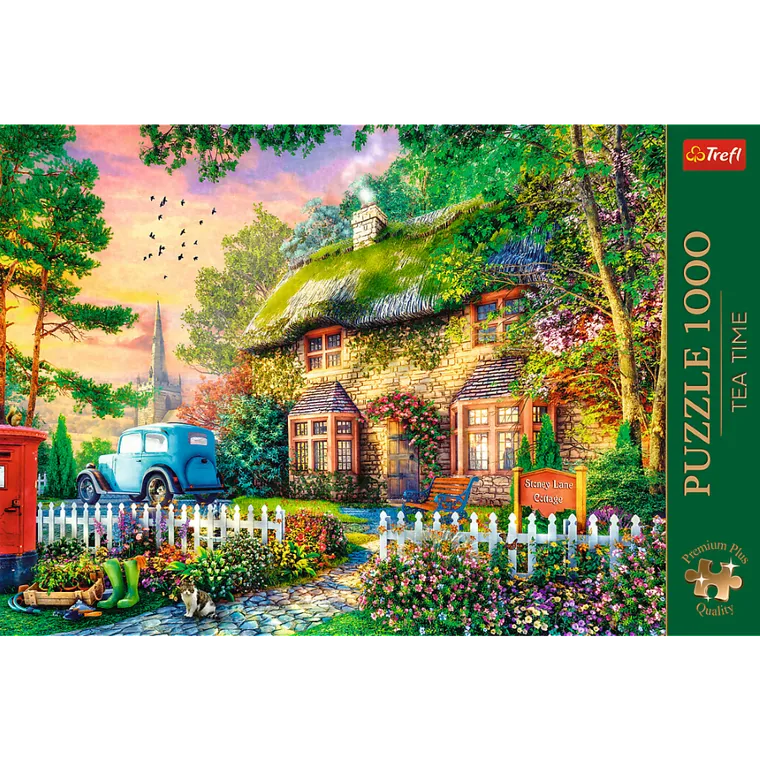 Trefl, Premium Plus, Tea Time, Domek Stoney Lane, puzzle, 1000 elementów