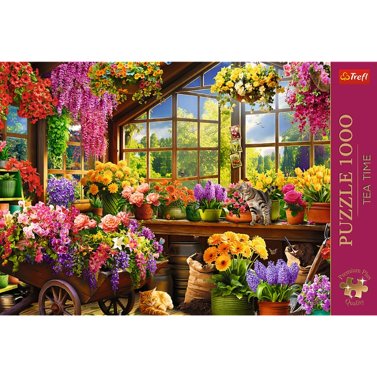 Trefl, Premium Plus, Tea Time, Przygotowania do wiosny, puzzle, 1000 elementów