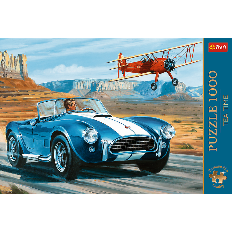 Trefl, Premium Plus, Tea Time, Pustynny wyścig, puzzle, 1000 elementów