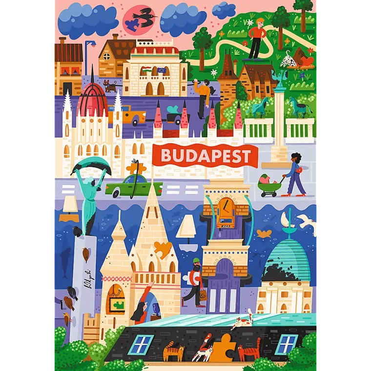 Trefl, Premium Plus, The Art of Colour, Budapeszt, puzzle, 1000 elementów