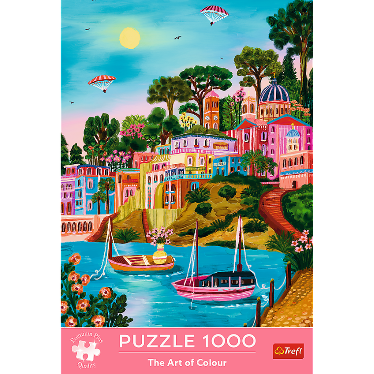 Trefl, Premium Plus, The Art of Colour, Siros, Grecja, Millie Illustrates, puzzle, 1000 elementów