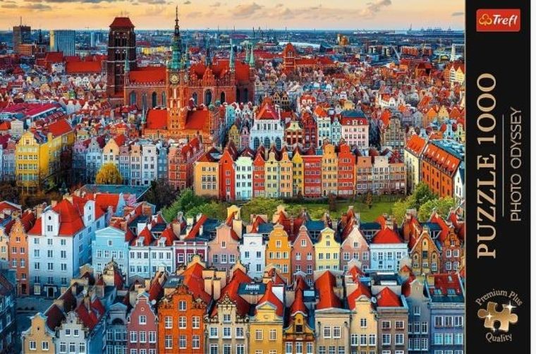 Trefl, Premium, Widok Na Gdańsk, puzzle, 1000 elementów