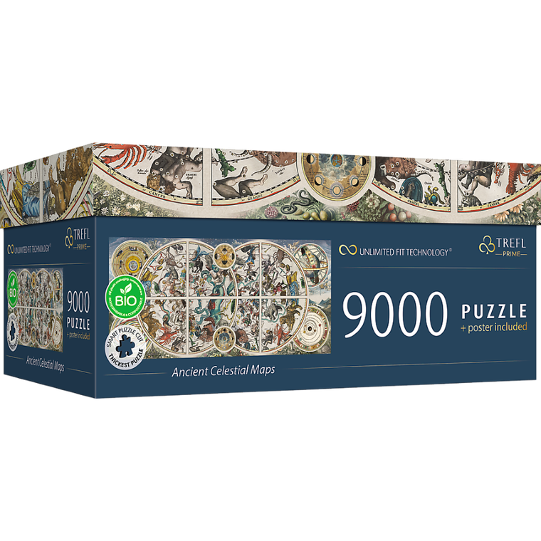 Trefl, Prime UFT, Ancient Celestial Maps, puzzle z plakatem, 9000 elementów