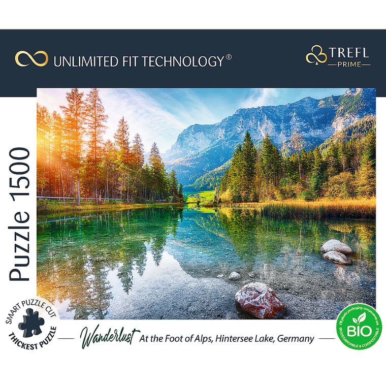Trefl, Prime UFT, Wanderlust: At the Foot of Alps, Hintersee Lake, Germany, puzzle, 1500 elementów