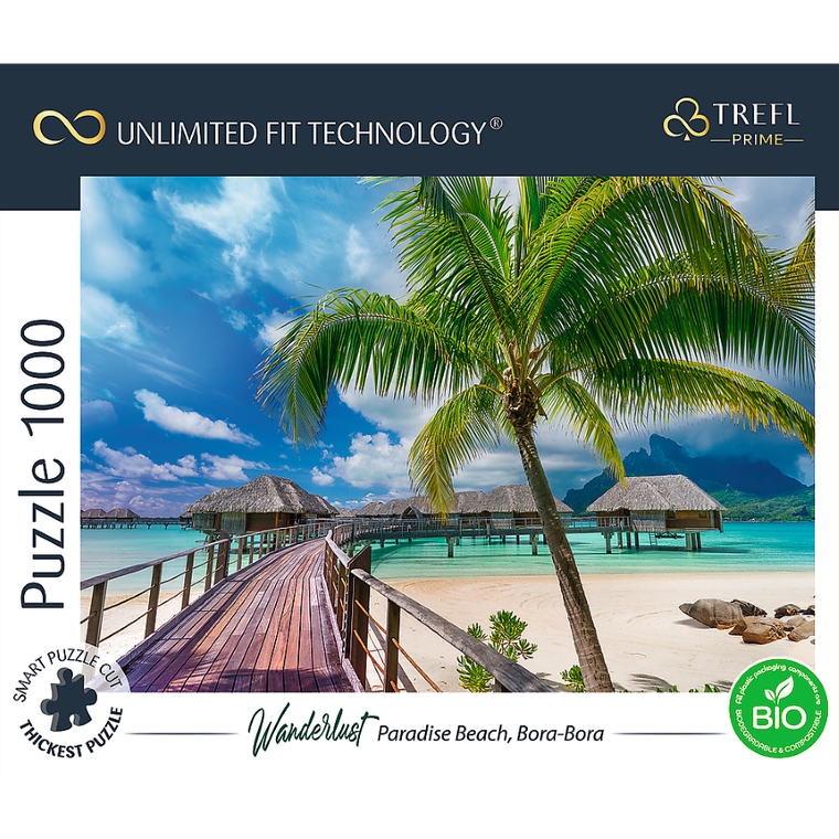 Trefl, Prime UFT, Wanderlust: Paradise Beach, Bora-Bora, puzzle, 1000 elementów