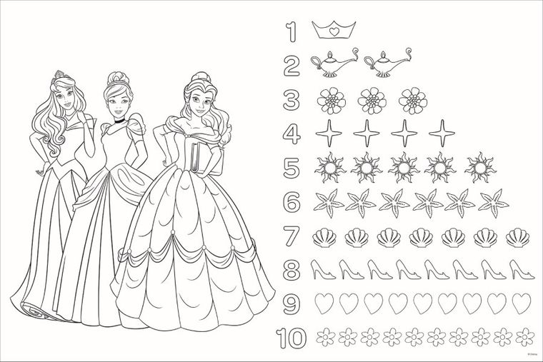 Trefl, Primo, Księżniczki Disneya, Wesołe Księżniczki, puzzle maxi, 24 elementy